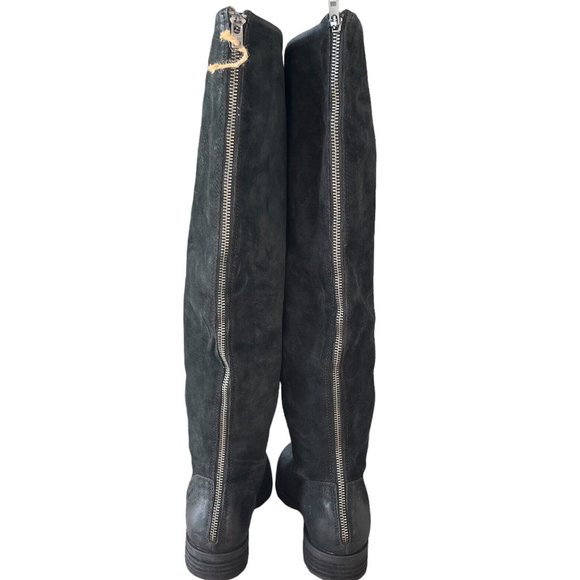 BORN BORMAN Suede Leather Riding Boots - Picture 4 of 7